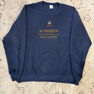 Jerzees Navy Blue Mt. Washington Sweater
